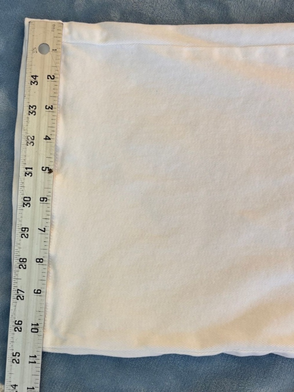 DEMOCRACY Ab Tech High Rise Patch Wide Leg Ankle White Jeans Size 10 - Picture 7 of 7